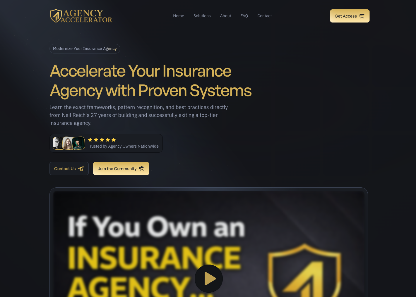 Agency Accelerator website