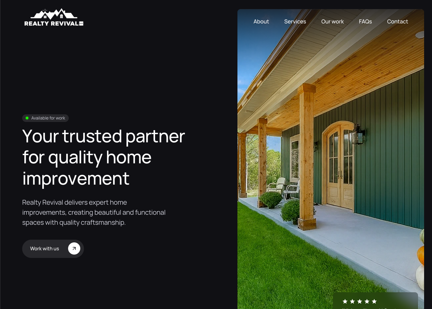 Realty Revival website